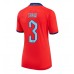 Tanie Strój piłkarski Anglia Luke Shaw #3 Koszulka Wyjazdowej dla damskie MŚ 2022 Krótkie Rękawy